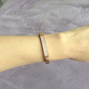 Swarowski rose gold bracelet